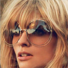 TSHING New big circle round frame sunglasses for women bicyclic female fashion personality Oculos Feminino oversized sun Glasses