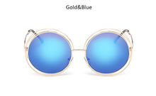 TSHING New big circle round frame sunglasses for women bicyclic female fashion personality Oculos Feminino oversized sun Glasses