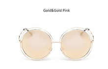 TSHING New big circle round frame sunglasses for women bicyclic female fashion personality Oculos Feminino oversized sun Glasses
