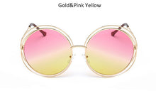 TSHING New big circle round frame sunglasses for women bicyclic female fashion personality Oculos Feminino oversized sun Glasses