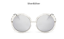 TSHING New big circle round frame sunglasses for women bicyclic female fashion personality Oculos Feminino oversized sun Glasses