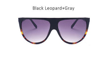 New Fashion Flat Top Goggle Sunglasses Women Vintage Brand Designer Sun Glasses