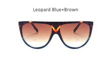 New Fashion Flat Top Goggle Sunglasses Women Vintage Brand Designer Sun Glasses