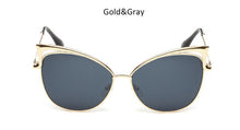 Vintage Cat Eye Women Sunglasses Fashion Ladies Cateye Mirror Sun Glasses