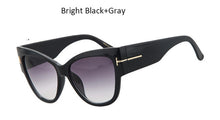 Brand Designer Fashion Women Oversized Cat Eye Sunglasses Ladies Large Size Cateye Gradient Sun Glasses UV400