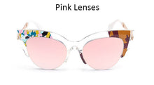 Ladies Cat Eye Sunglasses Mirror Sun Glasses Vogue Cateye Sunglasses Women UV400