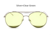 Clear Pink Aviation Sunglasses
