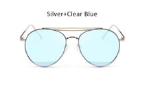 Clear Pink Aviation Sunglasses
