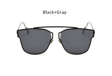 New Woman Brand Designer Cat Eye Sunglasses Fashion Rimless Women Cateye Metal Mirror Sunglasses Luxury Female