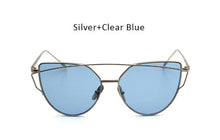 Fashion Ladies Ocean Cat Eye Sunglasses Women Clear Lens Optical Cateye Glasses Frame For Female Eyeglasses