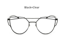 Fashion Ladies Ocean Cat Eye Sunglasses Women Clear Lens Optical Cateye Glasses Frame For Female Eyeglasses
