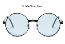 Vintage  Men Women Gothic Steampunk Round Sunglasses