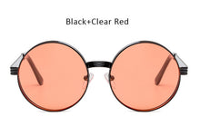 Vintage  Men Women Gothic Steampunk Round Sunglasses