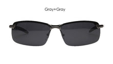 Male Night Vision Goggles Polarized Men's Sunglasses Brand Designer Rimless Driving Sun Glasses