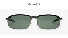 Male Night Vision Goggles Polarized Men's Sunglasses Brand Designer Rimless Driving Sun Glasses