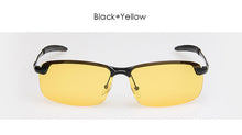 Male Night Vision Goggles Polarized Men's Sunglasses Brand Designer Rimless Driving Sun Glasses