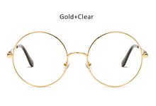 Oversized Round Sunglasses Women Vintage Metal Circle Wrap Sun Glasses