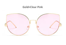 New Oversized Cat Eye Sunglasses Women Big Size Sun Glasses Fashion Brand Designer For Female Ladies