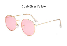 Women Men Vintage Small Round Sunglasses