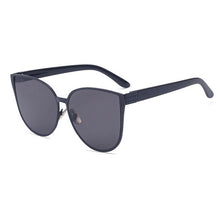 ROYAL GIRL Sunglasses Women Metal Frame Cat Eye Sunglasses Mirror  Oval Lens Brand Designer Fashion Ladies Sunglasses ss705