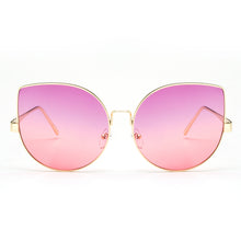 New Oversized Cat Eye Sunglasses Women Big Size Sun Glasses Fashion Brand Designer For Female Ladies
